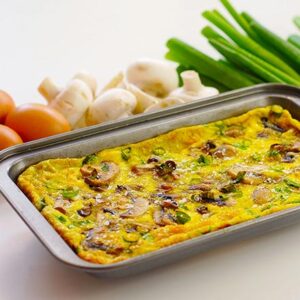 frittata met champignons